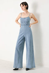 SKYLINE SWEETHEART DENIM JUMPSUIT