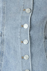 BLOSSOM BLUE DENIM TOP