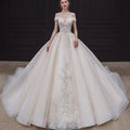 Elegant Off The Shoulder Wedding Gown EDW469