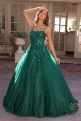 Nox Anabel H1464 Square Neck Poofy A-Line Quinceanera Gown