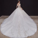Elegant Off The Shoulder Wedding Gown EDW469