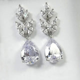 Huitan Fashion Bridal Drop Earrings for Wedding Engagement AAA Marquise Cubic Zirconia Design Elegant Women Earrings New Jewelry