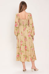 ENGLISH GARDEN WOVEN MIDI DRESS
