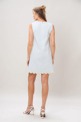 SWEET AS SUNSHINE WOVEN MINI DRESS