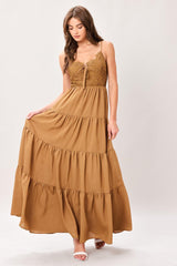 NOMAD BLOOM WOVEN MAXI DRESS