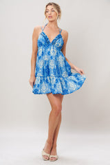 IBIZA WAVE WOVEN MINI DRESS