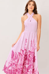 ROSELIGHT DREAM WOVEN MIDI DRESS