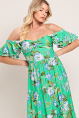 FRESH BLOSSOM WOVEN MAXI DRESS
