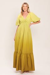 CITRINE GARDEN WOVEN MAXI DRESS