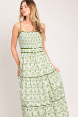 DAINTY FLORA WOVEN MAXI DRESS