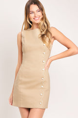ELEGANT TOUCH WOVEN MINI DRESS