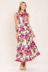 ROMANTIC ROSE WOVEN CIRCLE SKIRT