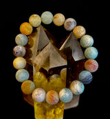 Serenity Flow Amazonite Bracelet – 10mm Matte Reiki-Infused Calm & Communication Stone (Medium Fit)