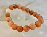 Blush Ember Pink Aventurine Bracelet – 10mm Matte Reiki-Infused Energy Bracelet (Medium Fit)