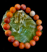 Blush Ember Pink Aventurine Bracelet – 10mm Matte Reiki-Infused Energy Bracelet (Medium Fit)