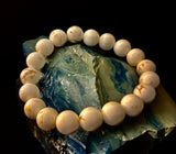 Pure Calm White Turquoise Bracelet – 10mm Matte Reiki-Infused Power Bracelet (Medium Fit)