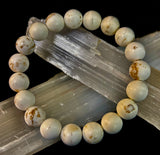 Pure Calm White Turquoise Bracelet – 10mm Matte Reiki-Infused Power Bracelet (Medium Fit)