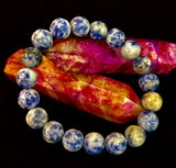 Clarity Stone Sodalite Bracelet – 10mm Matte Reiki-Infused Calm & Communication Power Bracelet (Medium–Large Fit)