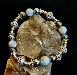 Calm & Comfort Pain Relief Bracelet – Howlite, Hematite & Terahertz