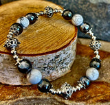 Calm & Comfort Pain Relief Bracelet – Howlite, Hematite & Terahertz