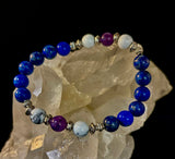 Clear Mind Mental Clarity Bracelet – Howlite, Lapis & Amethyst