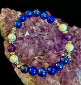 Clear Mind Mental Clarity Bracelet – Howlite, Lapis & Amethyst