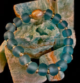 Ocean Aura Sea Glass & Pearl Bracelet 🌊✨