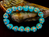 Turquoise Skull Energy Bracelet 💀💙