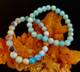 Amazonite Multifaceted Serenity Bracelet – Seafoam & Sand Collection 🌊✨ (Two amazing choices!)
