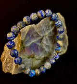 Clarity & Confidence Lapis Lazuli Bracelet – 8mm Polyhedral Gemstone Bracelet