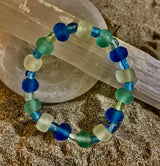 Coastal Tide Recycled Glass Bracelet