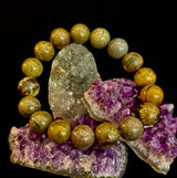 Grass Flower Jasper Bracelet – 10mm | Small–Medium (6.5"–7")