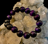 Midnight Majesty Dark Purple Agate Bracelet