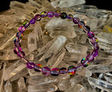 Prism of Possibility - Purple Aura Quartz Bracelet