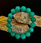 Growing Forward -Natural Chrysoprase 12mm Bracelet