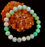 Reiki-Infused Chrysoprase Gemstone Bracelet for Heart Healing, Joy & Abundance (8mm)