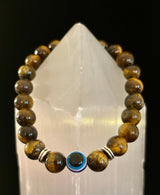 Evil Eye Style Beaded Bracelets – Handmade Natural Stone Protection