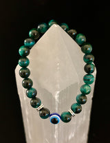 Evil Eye Style Beaded Bracelets – Handmade Natural Stone Protection
