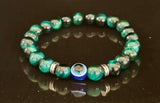 Evil Eye Style Beaded Bracelets – Handmade Natural Stone Protection