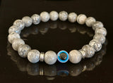 Evil Eye Style Beaded Bracelets – Handmade Natural Stone Protection