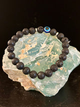 Evil Eye Style Beaded Bracelets – Handmade Natural Stone Protection