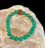 Crowned Energy Protection Bracelet – 8mm Natural Stone Beads (Multiple Colors Available) - treasures-4-u-2-day