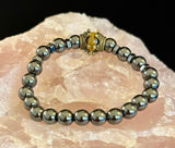 Crowned Energy Protection Bracelet – 8mm Natural Stone Beads (Multiple Colors Available) - treasures-4-u-2-day