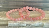 Rose Quartz Bracelet 8mm, 10mm & 12mm – Reiki-Infused Love, Healing & Self-Worth Jewelry (Multiple Wrist Sizes)
