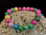 Multicolor Tourmaline Bracelet – Reiki-Infused Balance, Protection & Emotional Healing Jewelry (Medium Wrist)