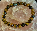 Earth Energy Collection – 6 Choices - Natural Stone & Magnetic Bead Bracelets for Medium to Large Wrists - treasures-4-u-2-day