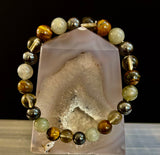 Bohemia Tiger's Eye & Labradorite Protection Bracelet – Medium Wrists - treasures-4-u-2-day