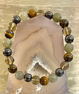 Bohemia Tiger's Eye & Labradorite Protection Bracelet – Medium Wrists - treasures-4-u-2-day