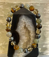 Bohemia Tiger's Eye & Labradorite Protection Bracelet – Medium Wrists - treasures-4-u-2-day
