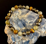 Bohemia Tiger's Eye & Labradorite Protection Bracelet – Medium Wrists - treasures-4-u-2-day